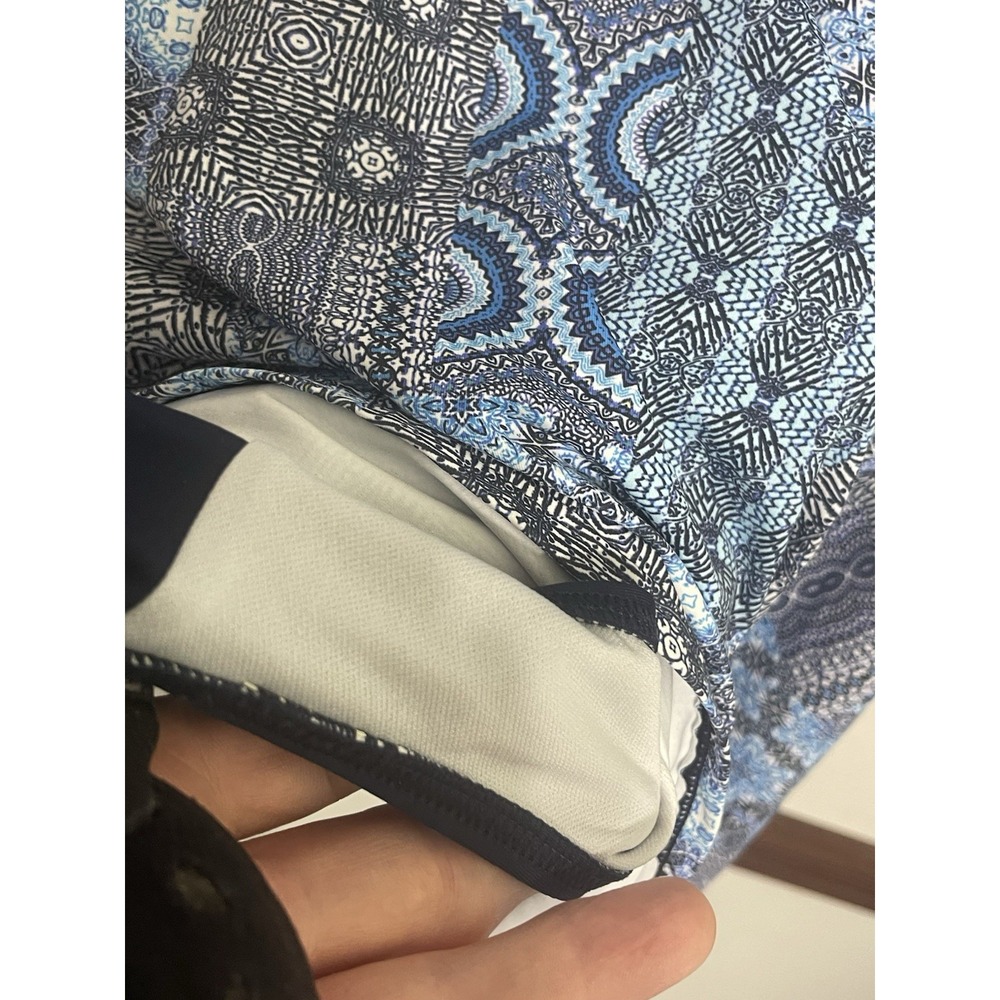 Sunseeker Swimdress Womens 10 Blue Tie Back Molded Cups One Piece Swimwear - Picture 8 of 11